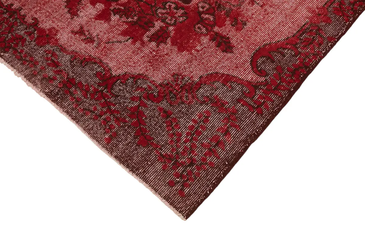 Oyma Kırmızı Pamuk Üzerine Yün El Dokuma Kilim-180x278 - Görsel 4