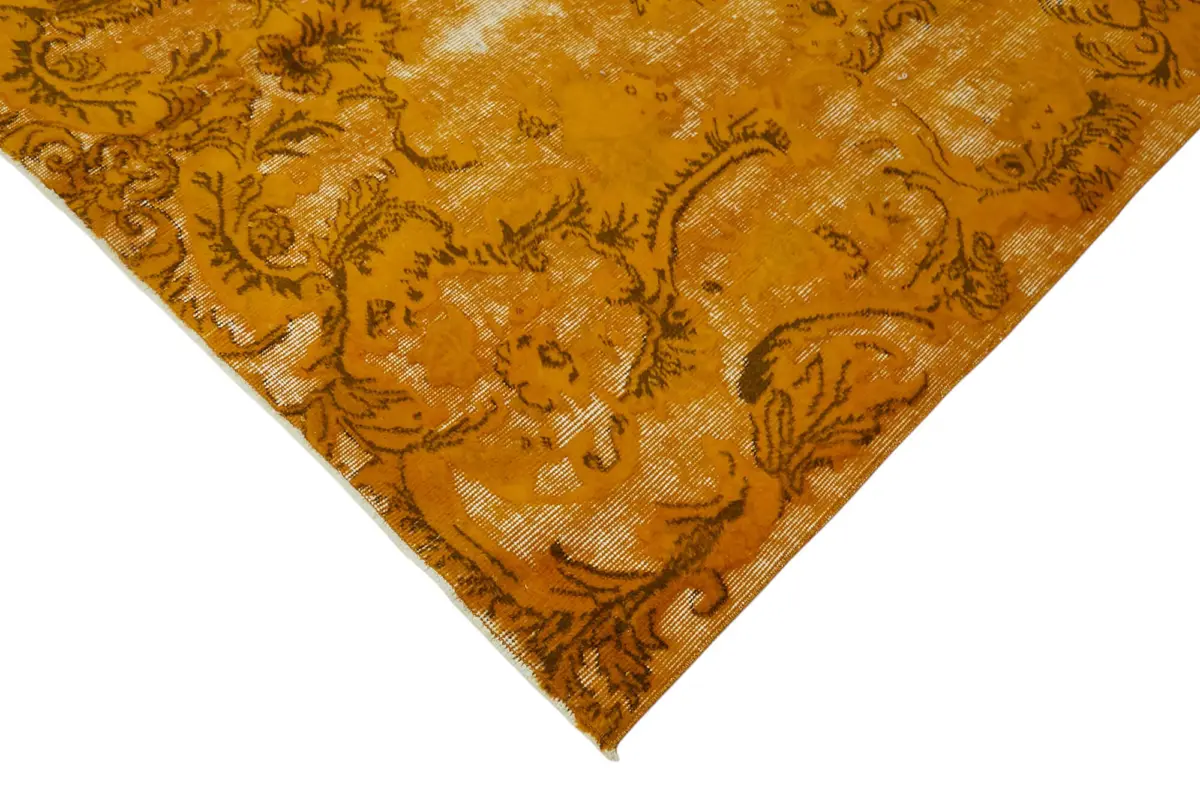 Oyma Sarı Pamuk Üzerine Yün El Dokuma Kilim-170x258 - Görsel 4