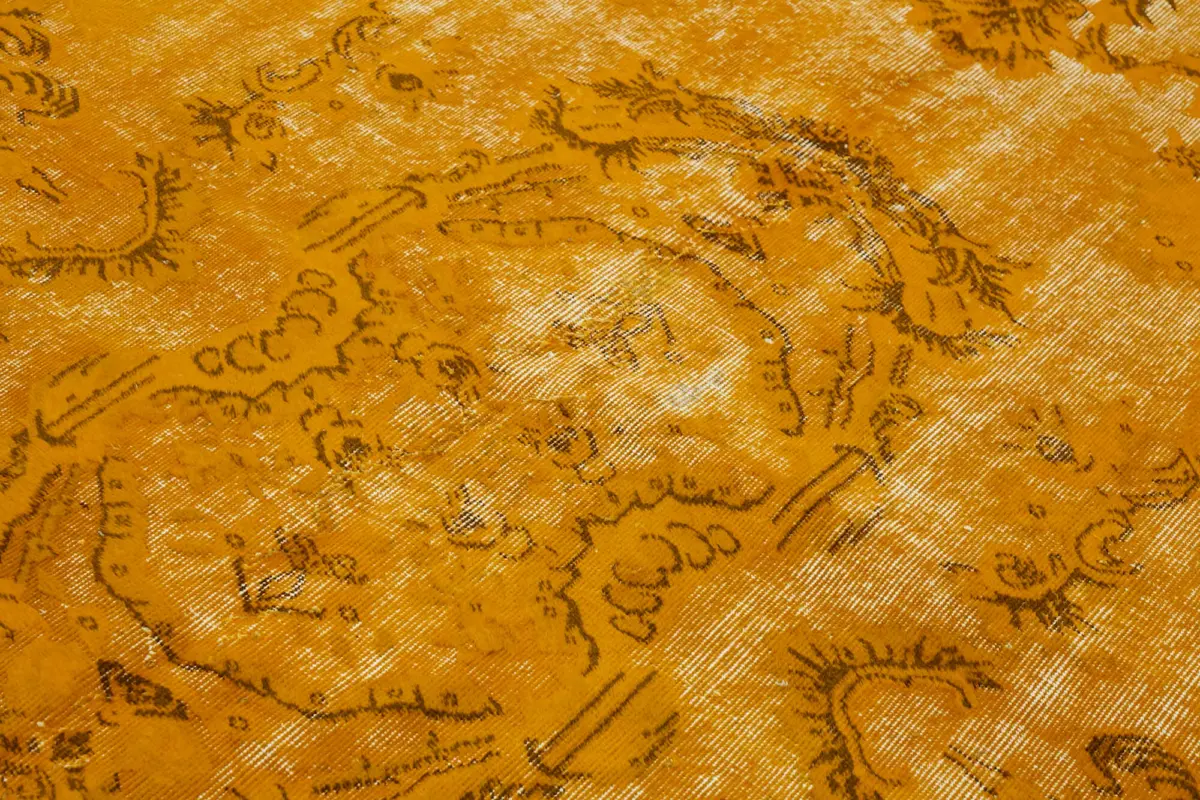 Oyma Sarı Pamuk Üzerine Yün El Dokuma Kilim-170x258 - Görsel 5