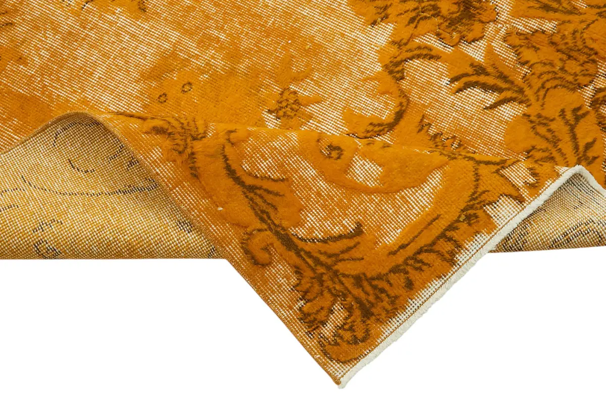 Oyma Sarı Pamuk Üzerine Yün El Dokuma Kilim-170x258 - Görsel 6