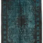 Oyma Yeşil Pamuk Üzerine Yün El Dokuma Kilim-157x253
