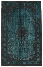 Oyma Yeşil Pamuk Üzerine Yün El Dokuma Kilim-157x253