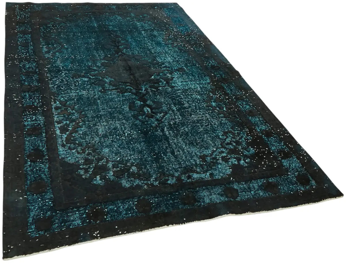 Oyma Yeşil Pamuk Üzerine Yün El Dokuma Kilim-157x253 - Görsel 2