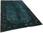 Oyma Yeşil Pamuk Üzerine Yün El Dokuma Kilim-157x253 - Görsel 2