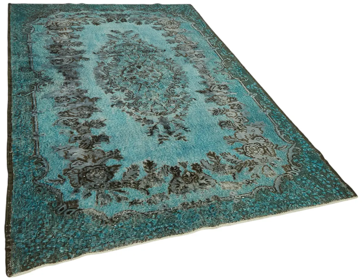 Oyma Yeşil Pamuk Üzerine Yün El Dokuma Kilim-175x276 - Görsel 2