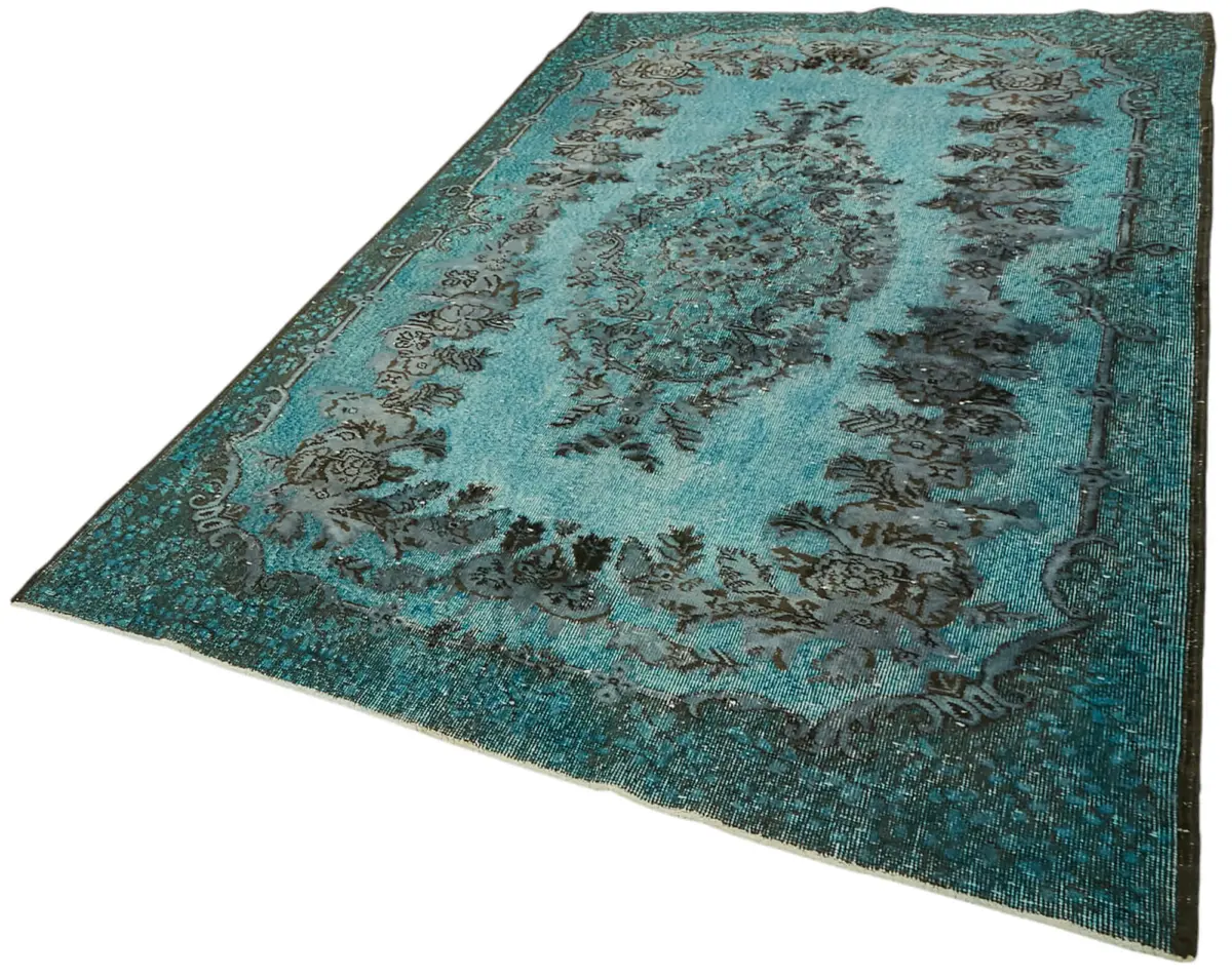 Oyma Yeşil Pamuk Üzerine Yün El Dokuma Kilim-175x276 - Görsel 3