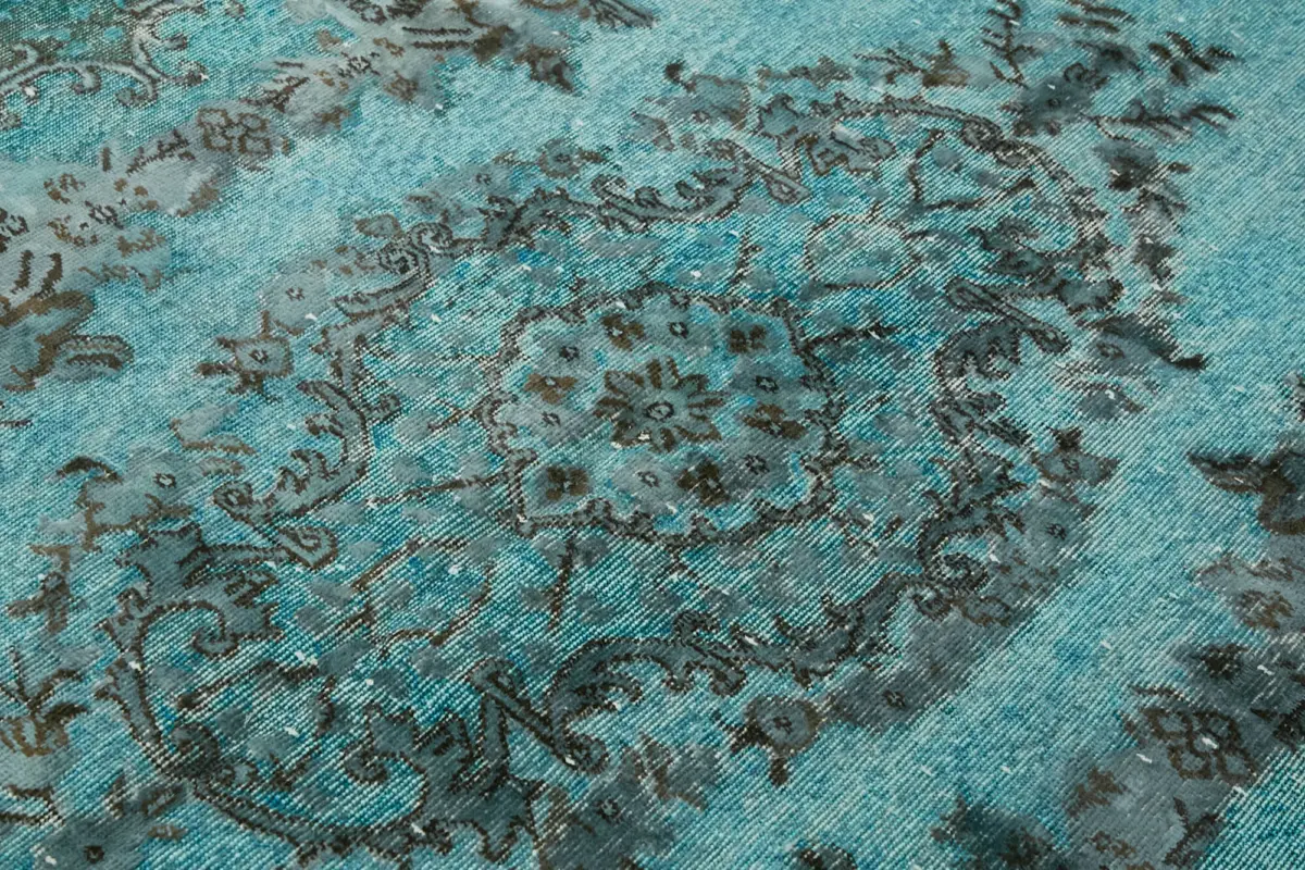 Oyma Yeşil Pamuk Üzerine Yün El Dokuma Kilim-175x276 - Görsel 5