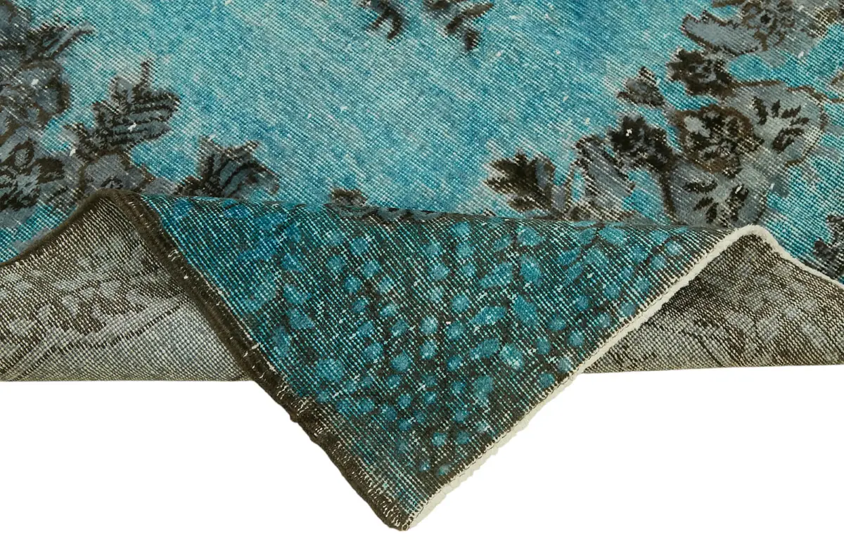 Oyma Yeşil Pamuk Üzerine Yün El Dokuma Kilim-175x276 - Görsel 6