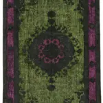 Oyma Siyah Pamuk Üzerine Yün El Dokuma Kilim-168x282