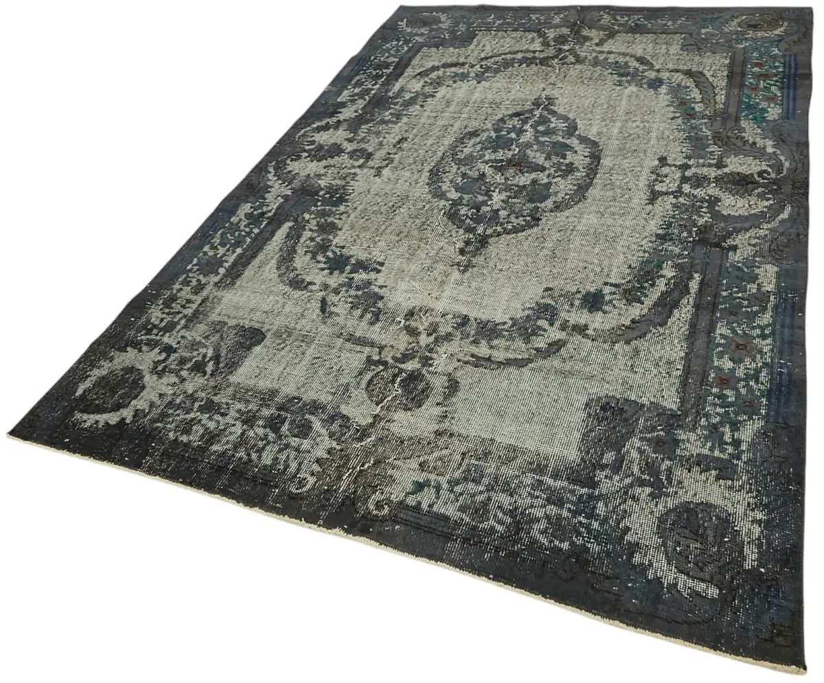 Oyma Gri Pamuk Üzerine Yün El Dokuma Kilim-160x265 - Görsel 3