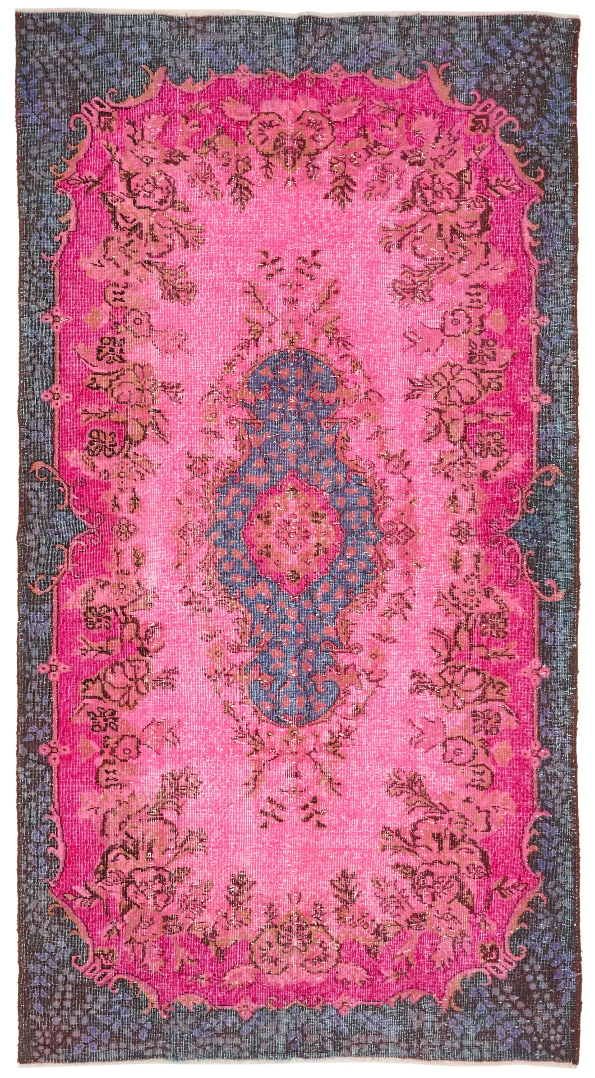Rc_47075_0_Pink_Hi_Low_Pile_Overdyed_Rugs