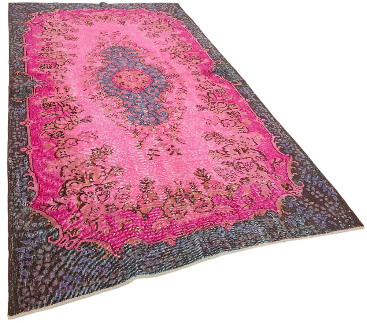 Oyma Pembe Pamuk Üzerine Yün El Dokuma Kilim-156x292 - Görsel 2
