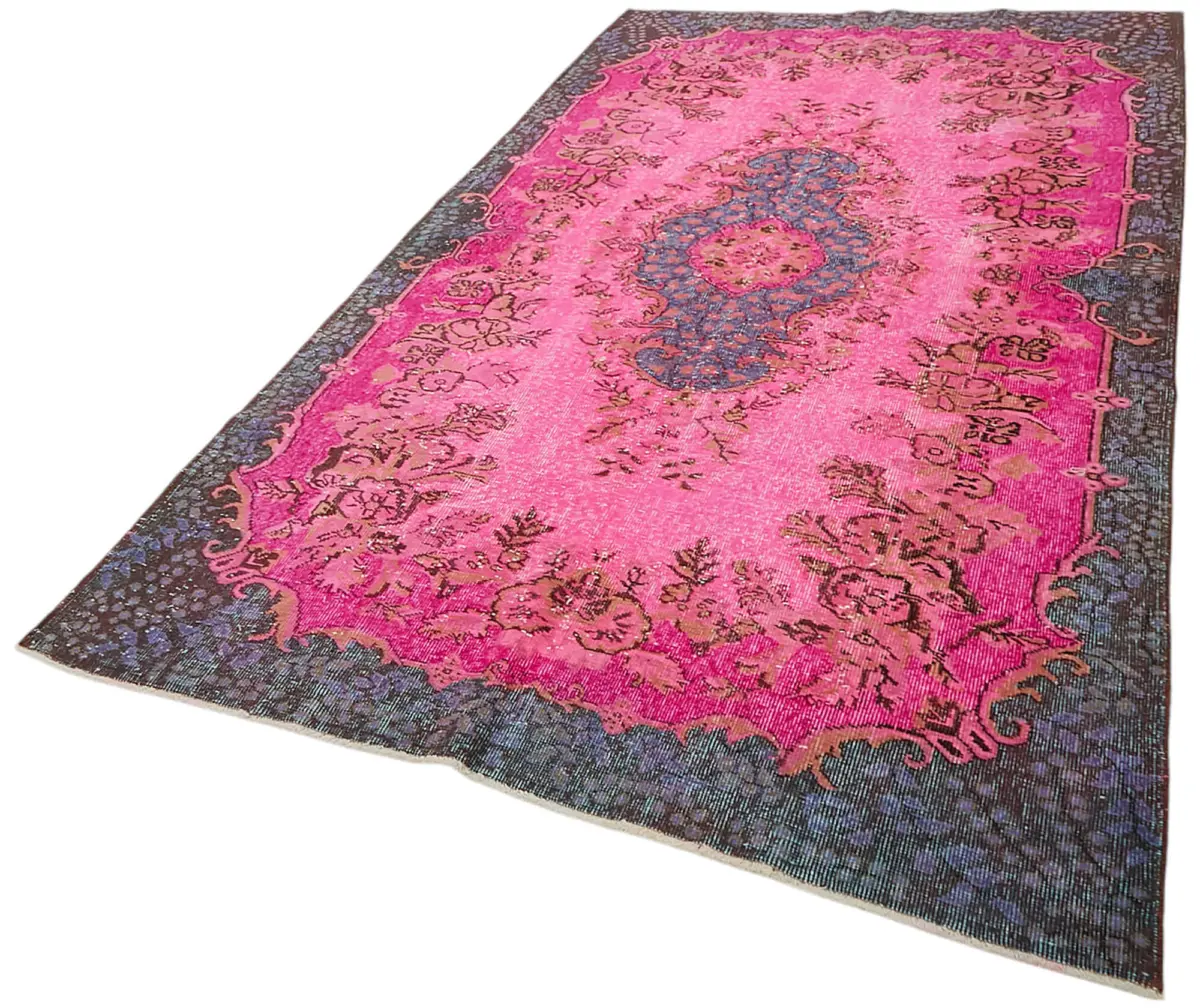 Oyma Pembe Pamuk Üzerine Yün El Dokuma Kilim-156x292 - Görsel 3