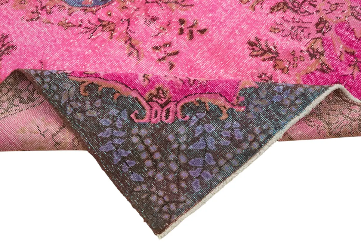 Oyma Pembe Pamuk Üzerine Yün El Dokuma Kilim-156x292 - Görsel 6