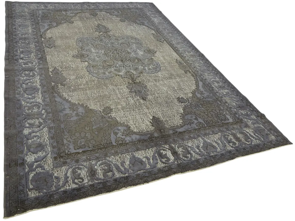 Oyma Gri Pamuk Üzerine Yün El Dokuma Kilim-210x321 - Görsel 2