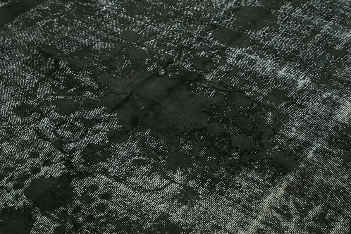 Oyma Siyah Pamuk Üzerine Yün El Dokuma Kilim-206x295 - Görsel 5