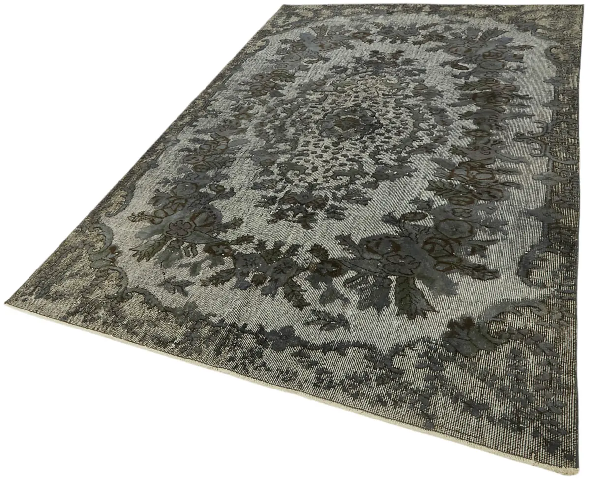 Oyma Mavi Pamuk Üzerine Yün El Dokuma Kilim-163x260 - Görsel 3