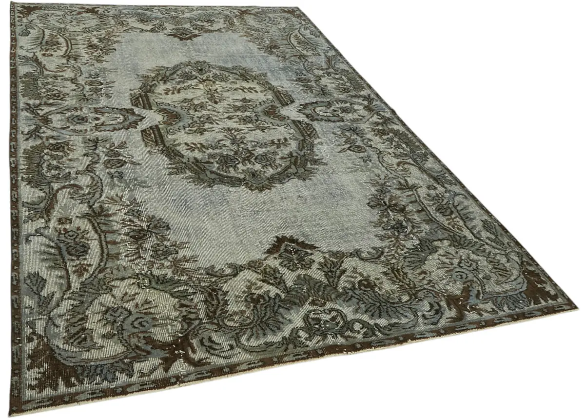 Oyma Gri Pamuk Üzerine Yün El Dokuma Kilim-174x272 - Görsel 2