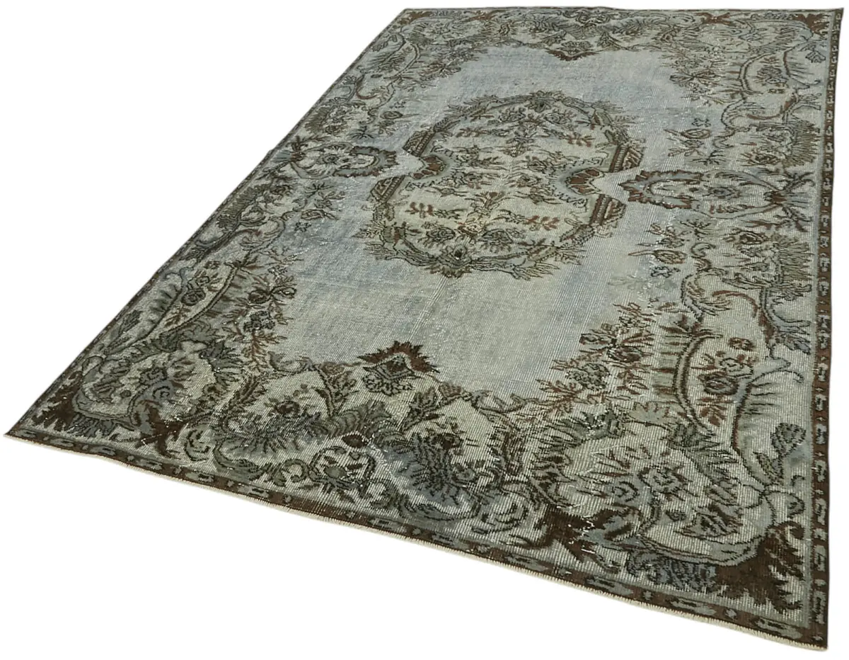 Oyma Gri Pamuk Üzerine Yün El Dokuma Kilim-174x272 - Görsel 3