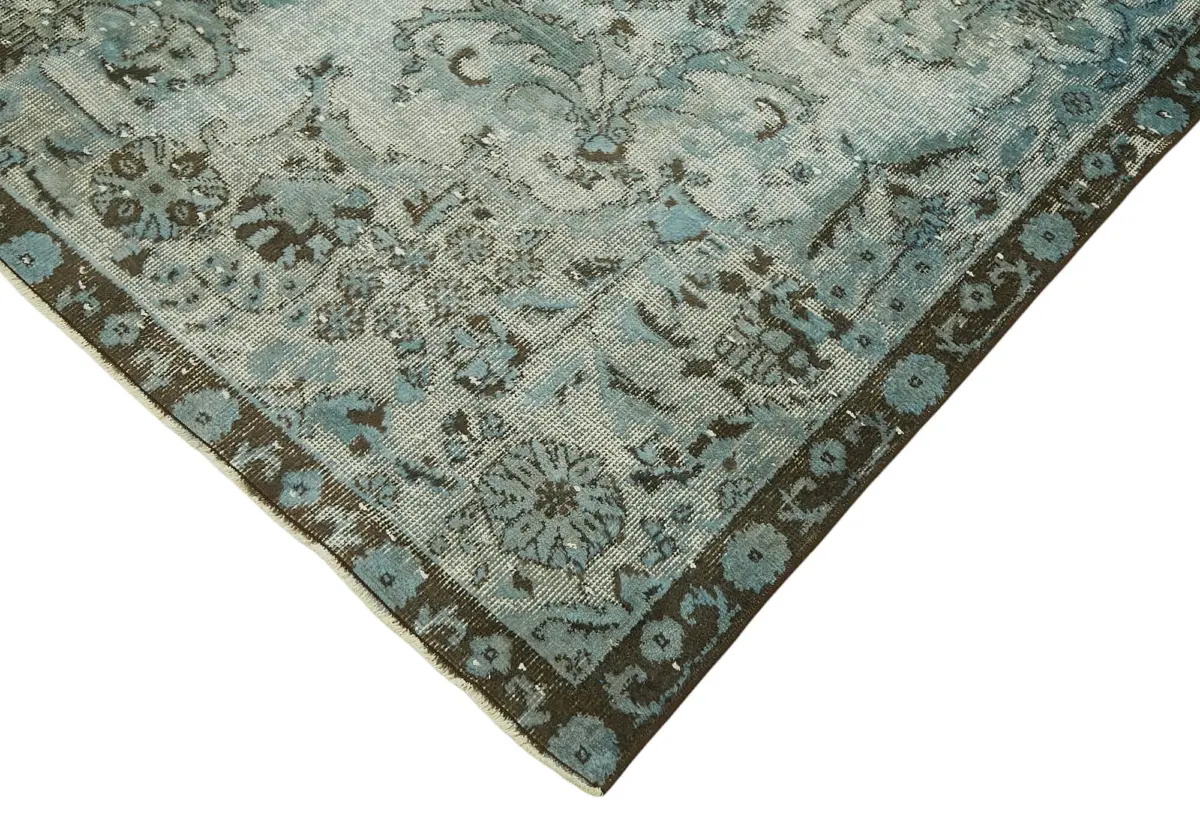Oyma Mavi Pamuk Üzerine Yün El Dokuma Kilim-200x308 - Görsel 4