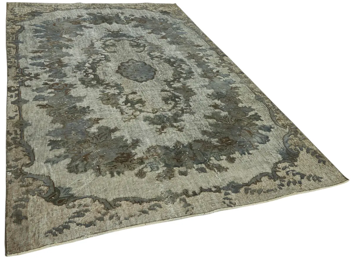 Oyma Gri Pamuk Üzerine Yün El Dokuma Kilim-171x273 - Görsel 2