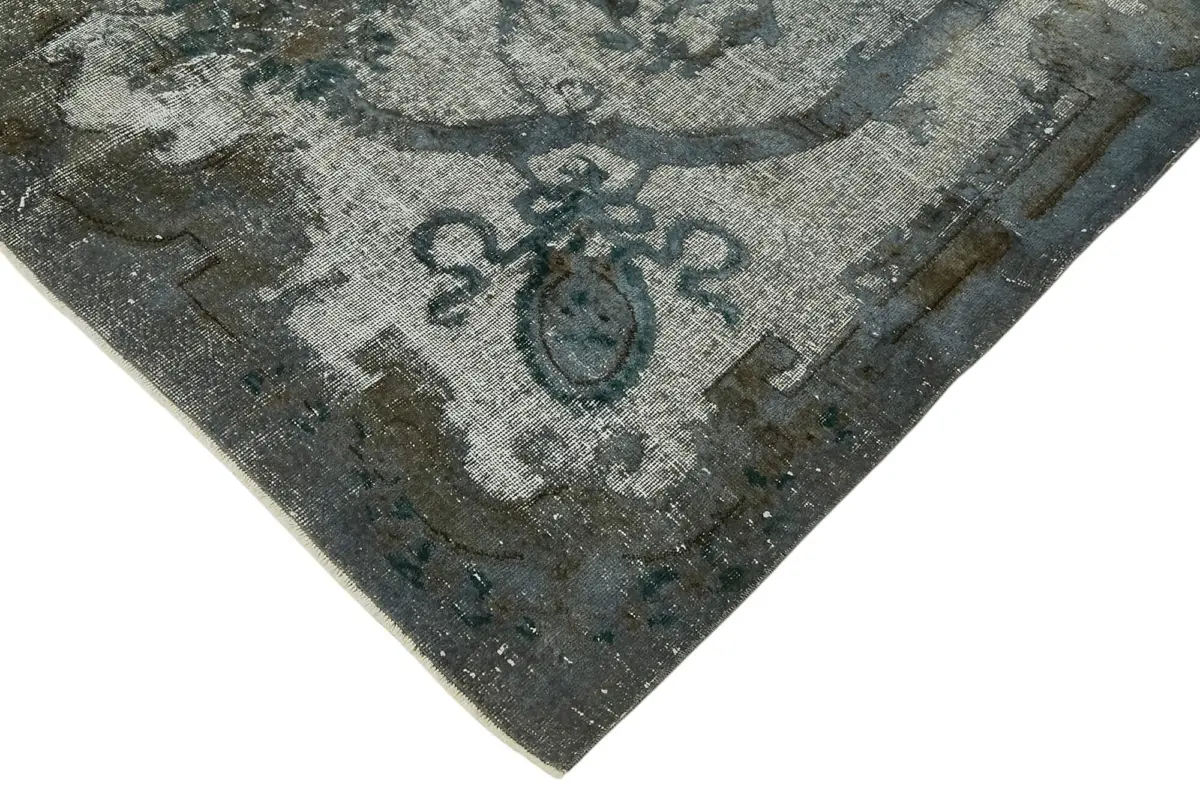 Oyma Gri Pamuk Üzerine Yün El Dokuma Kilim-188x294 - Görsel 4