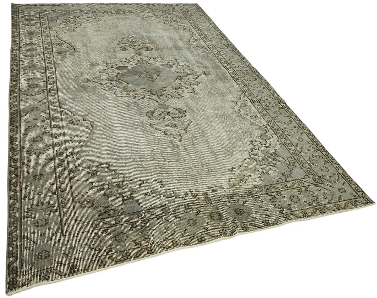 Oyma Gri Pamuk Üzerine Yün El Dokuma Kilim-170x288 - Görsel 2