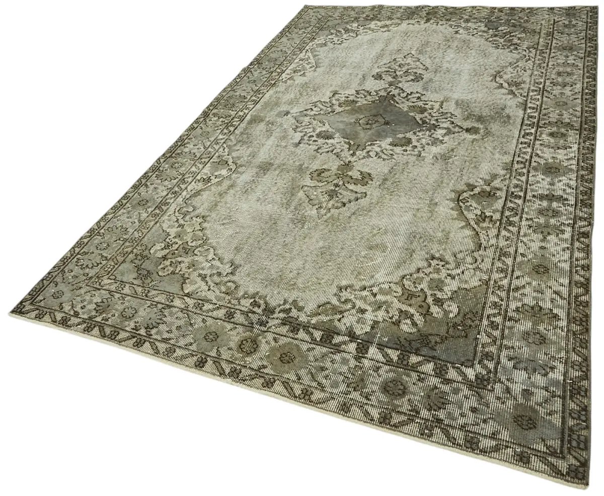 Oyma Gri Pamuk Üzerine Yün El Dokuma Kilim-170x288 - Görsel 3