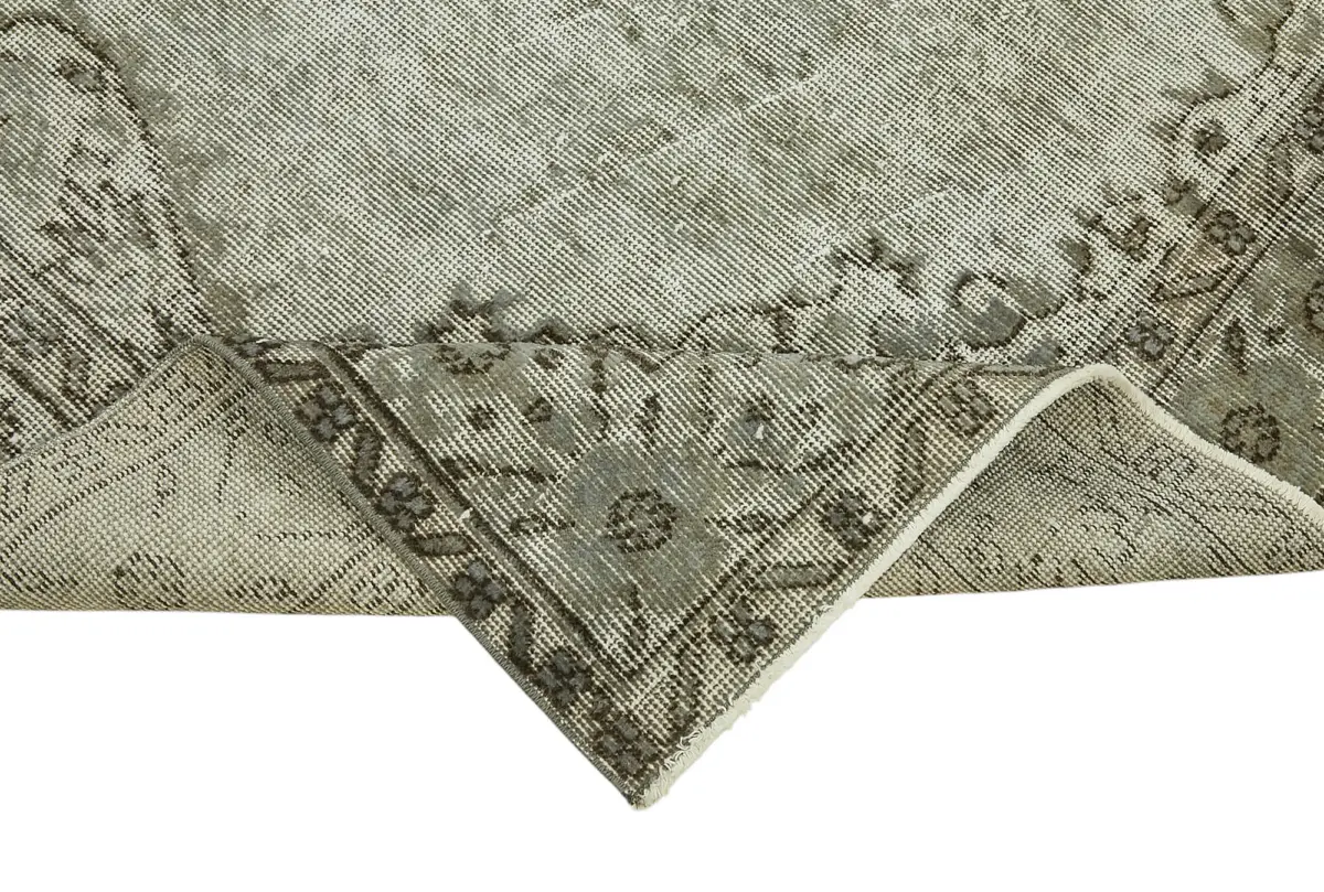 Oyma Gri Pamuk Üzerine Yün El Dokuma Kilim-170x288 - Görsel 6