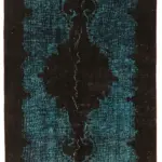 Oyma Yeşil Pamuk Üzerine Yün El Dokuma Kilim-151x255