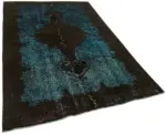 Oyma Yeşil Pamuk Üzerine Yün El Dokuma Kilim-151x255 - Görsel 2