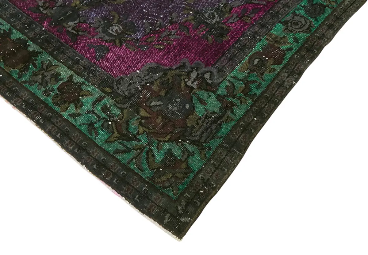 Oyma Yeşil Pamuk Üzerine Yün El Dokuma Kilim-183x295 - Görsel 4