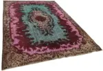 Oyma Mor Pamuk Üzerine Yün El Dokuma Kilim-187x298 - Görsel 2