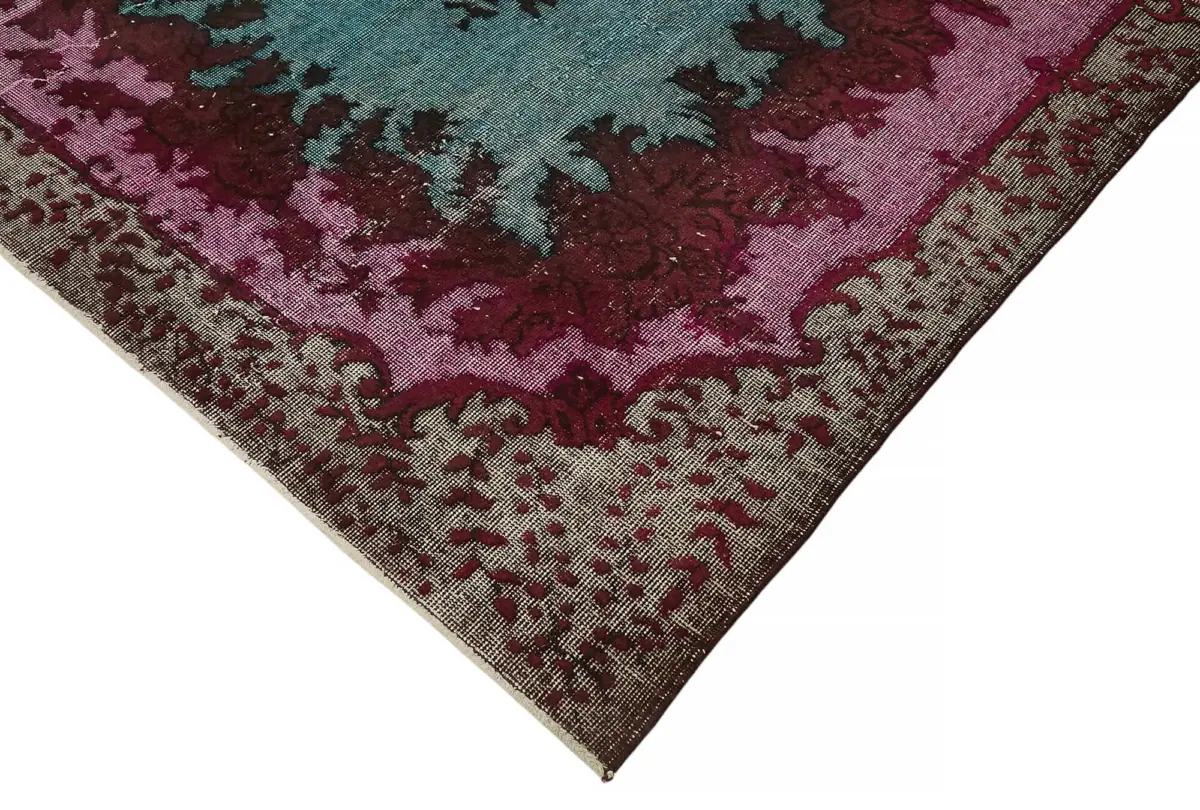 Oyma Mor Pamuk Üzerine Yün El Dokuma Kilim-187x298 - Görsel 4