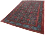 Oyma Kırmızı Pamuk Üzerine Yün El Dokuma Kilim-188x316 - Görsel 3
