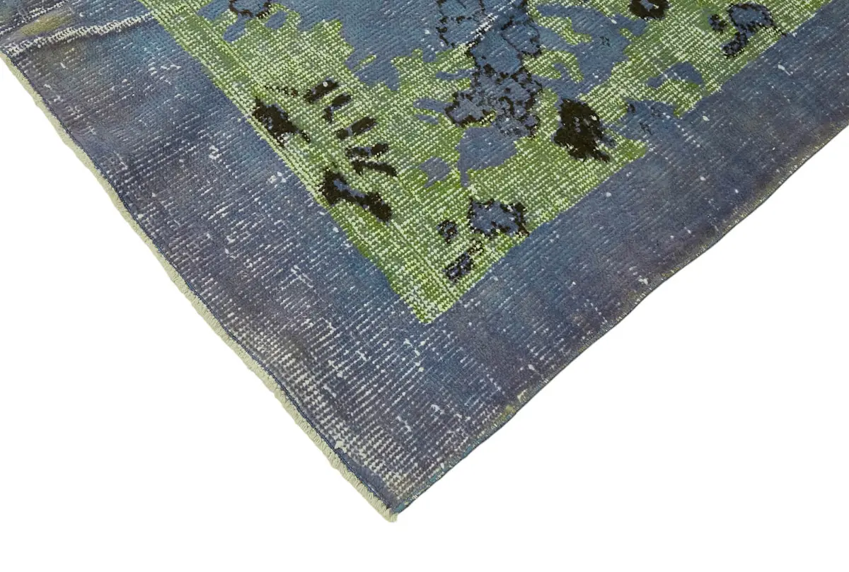 Oyma Yeşil Pamuk Üzerine Yün El Dokuma Kilim-150x262 - Görsel 4