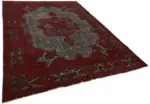 Oyma Kırmızı Pamuk Üzerine Yün El Dokuma Kilim-215x320 - Görsel 2