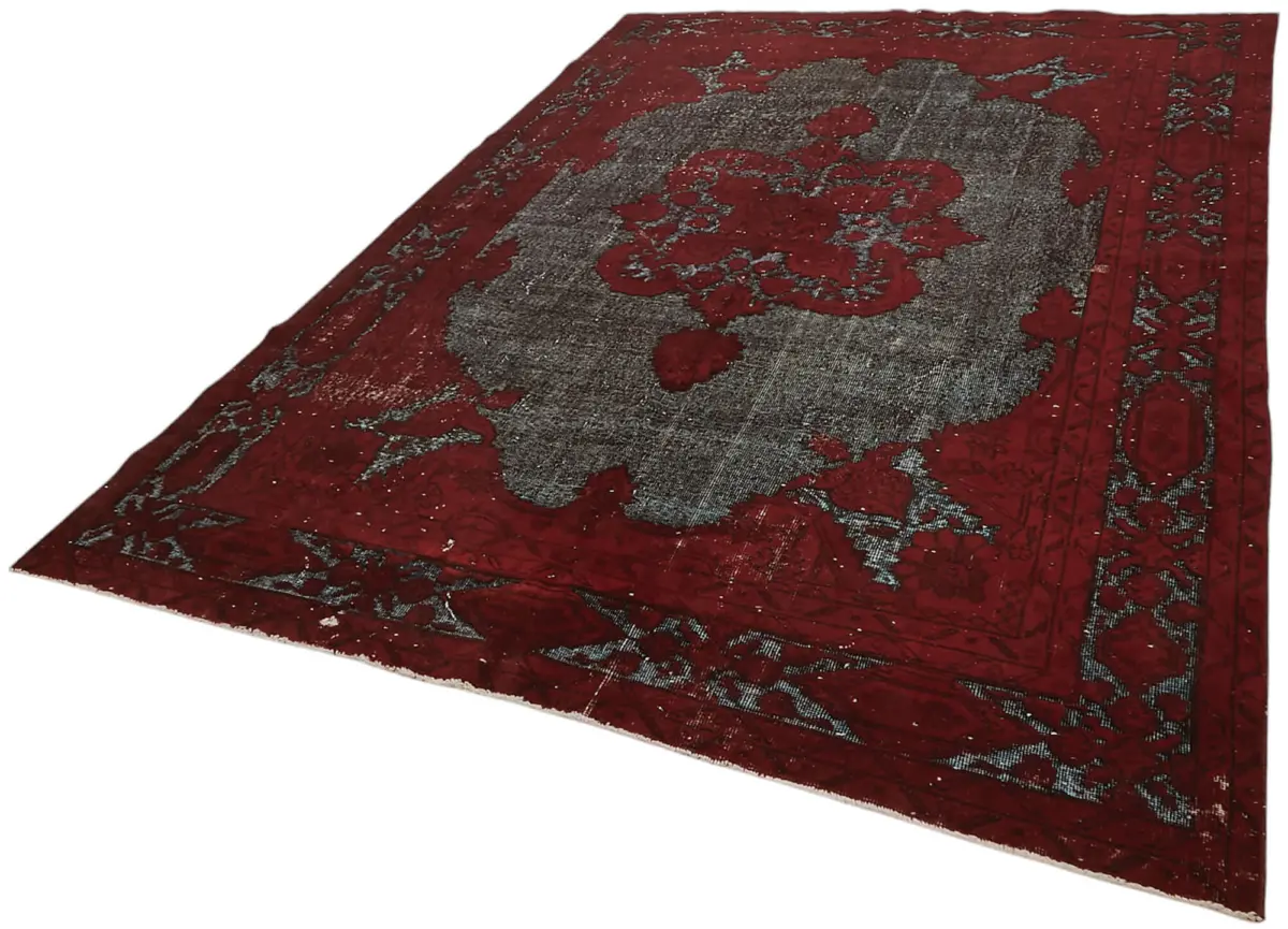 Oyma Kırmızı Pamuk Üzerine Yün El Dokuma Kilim-215x320 - Görsel 3