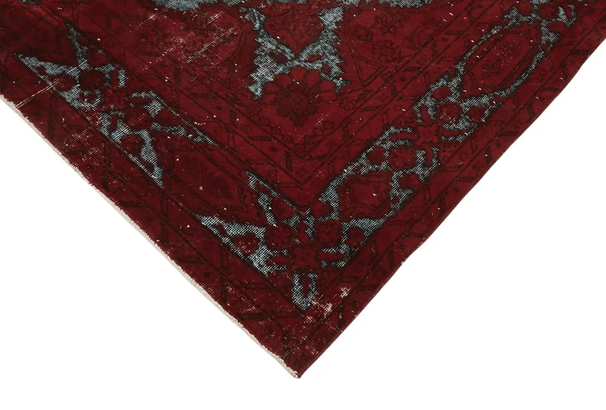 Oyma Kırmızı Pamuk Üzerine Yün El Dokuma Kilim-215x320 - Görsel 4