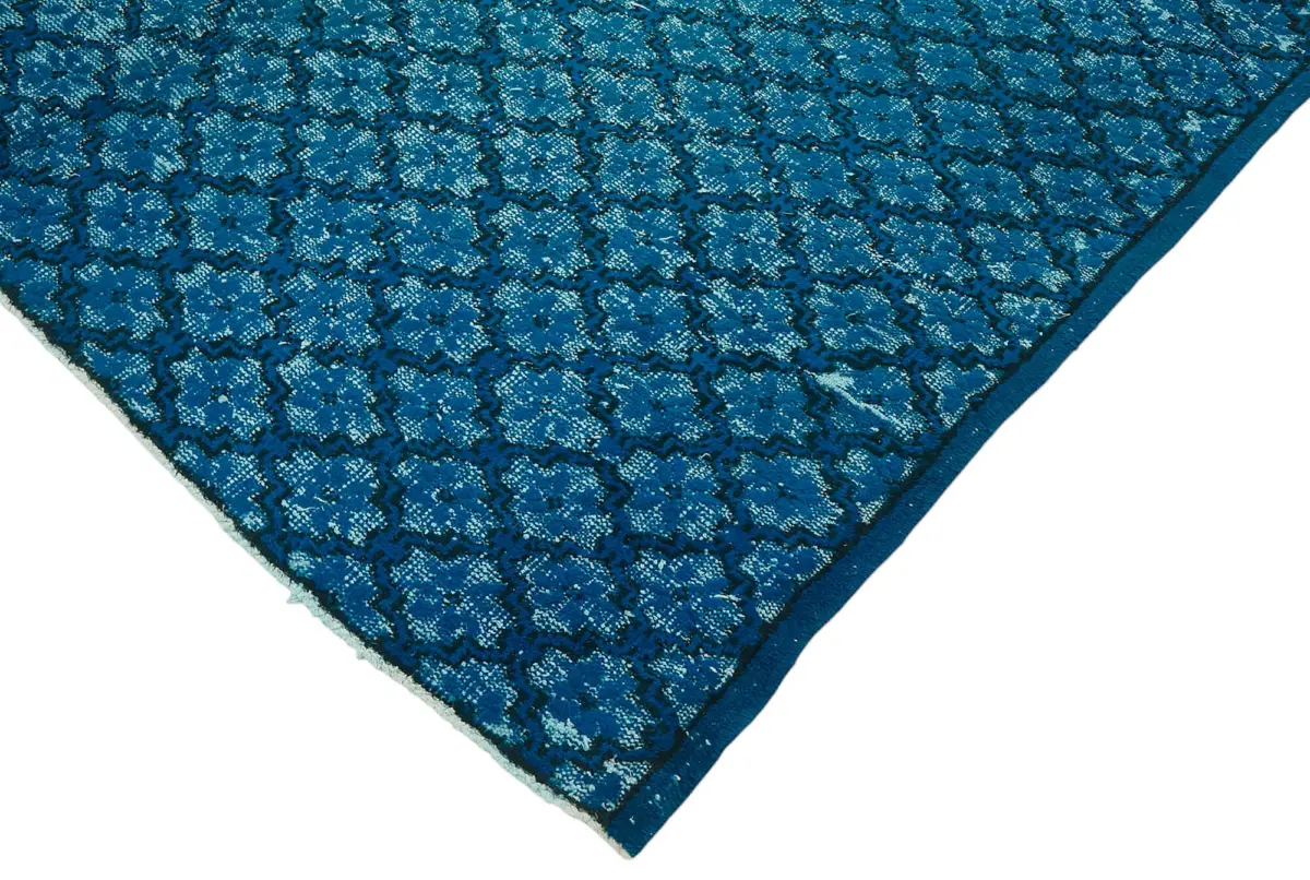 Oyma Turkuaz Pamuk Üzerine Yün El Dokuma Kilim-210x268 - Görsel 4