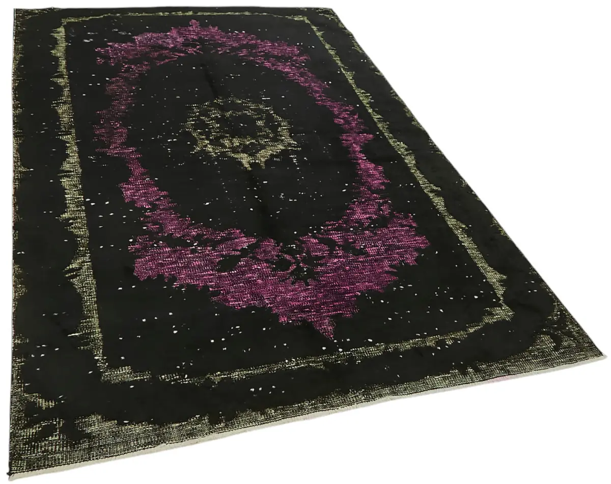 Oyma Siyah Pamuk Üzerine Yün El Dokuma Kilim-161x257 - Görsel 2