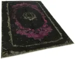 Oyma Siyah Pamuk Üzerine Yün El Dokuma Kilim-161x257 - Görsel 2
