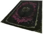Oyma Siyah Pamuk Üzerine Yün El Dokuma Kilim-161x257 - Görsel 3