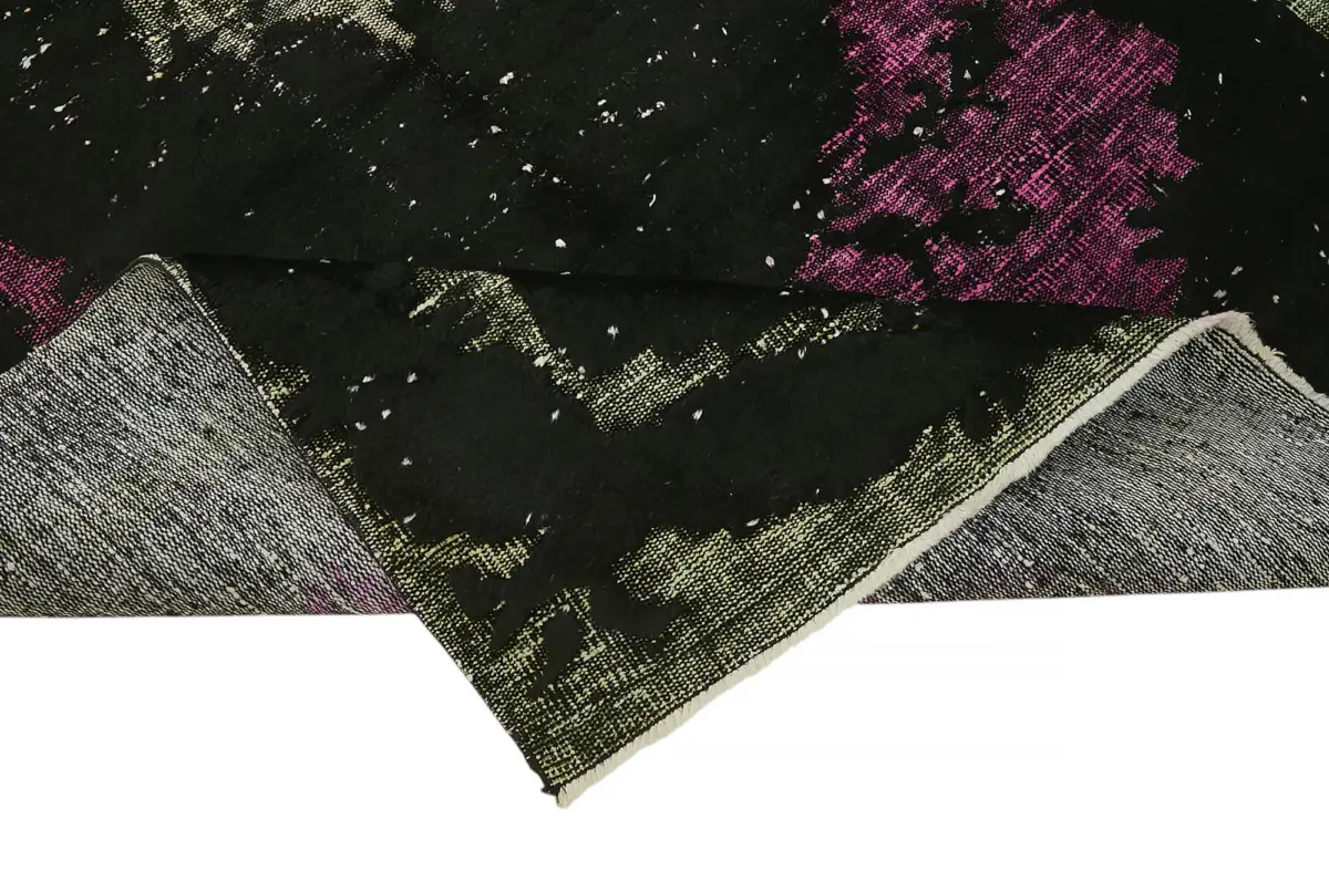 Oyma Siyah Pamuk Üzerine Yün El Dokuma Kilim-161x257 - Görsel 6