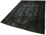 Oyma Siyah Pamuk Üzerine Yün El Dokuma Kilim-170x254 - Görsel 3