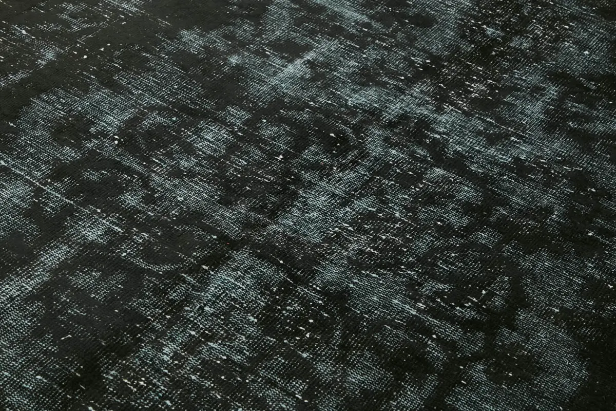 Oyma Siyah Pamuk Üzerine Yün El Dokuma Kilim-170x254 - Görsel 5