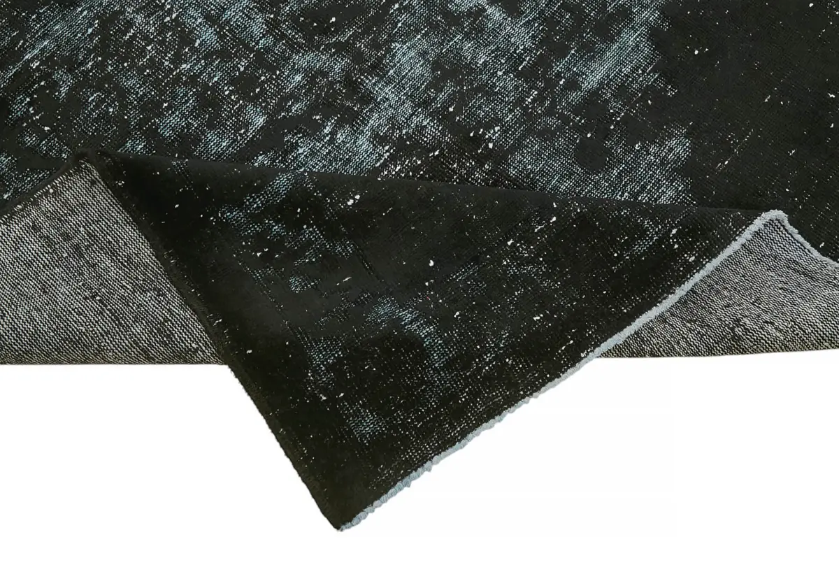 Oyma Siyah Pamuk Üzerine Yün El Dokuma Kilim-170x254 - Görsel 6