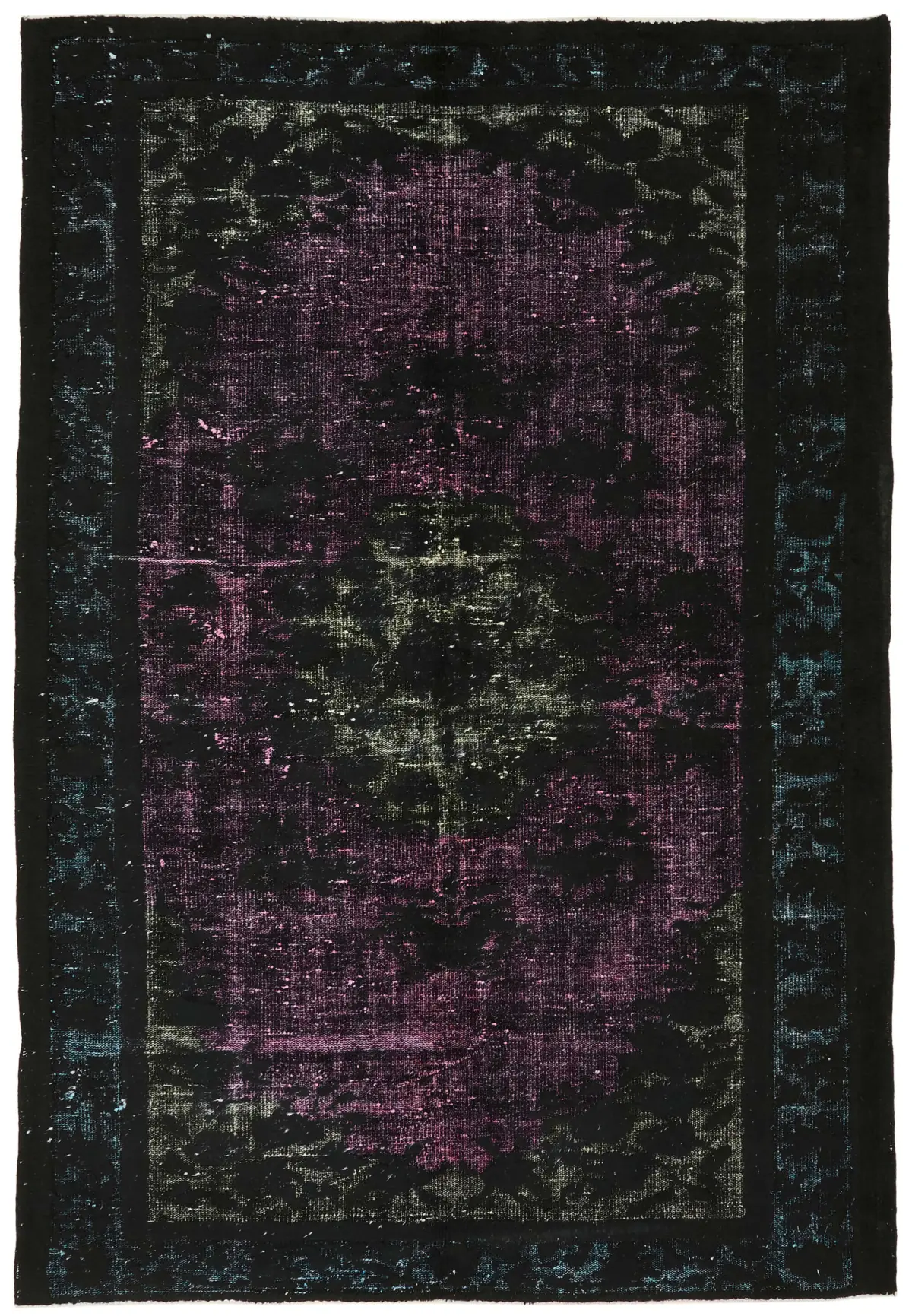 Rc_47110_0_Black_Hi_Low_Pile_Overdyed_Rugs