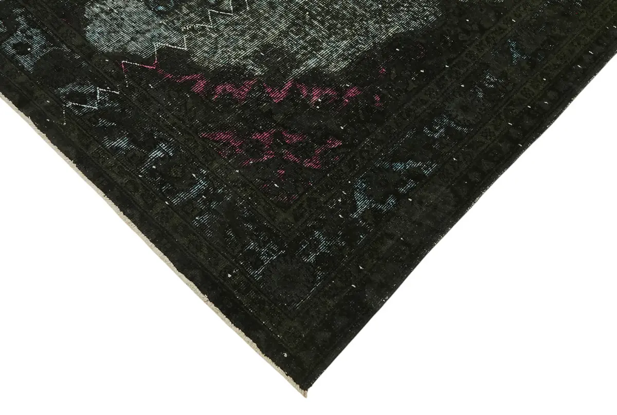 Oyma Siyah Pamuk Üzerine Yün El Dokuma Kilim-164x268 - Görsel 4