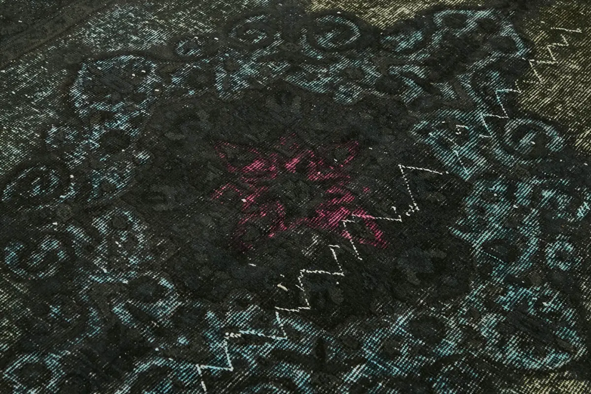 Oyma Siyah Pamuk Üzerine Yün El Dokuma Kilim-164x268 - Görsel 5
